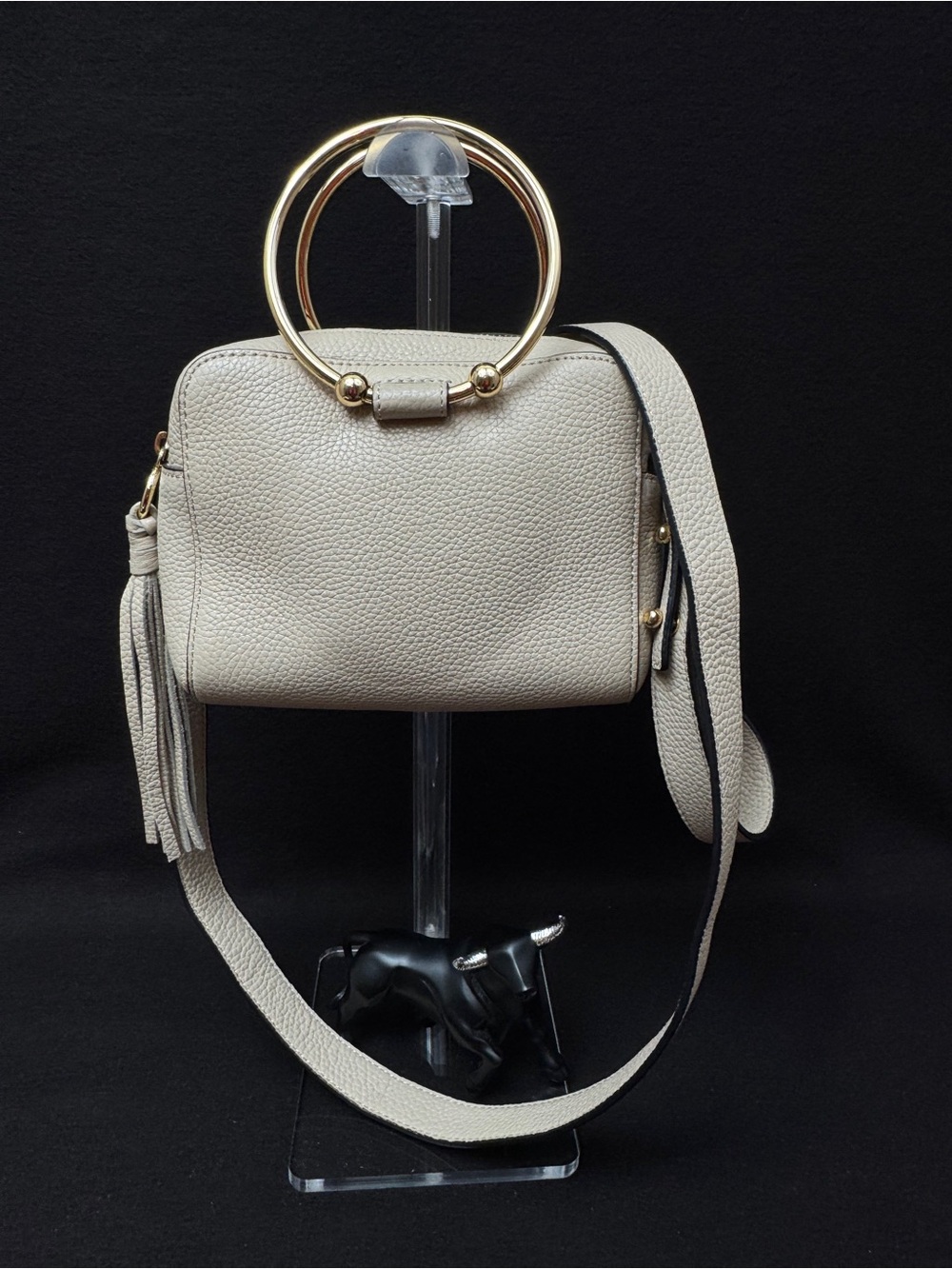 MILLY Astor Crossbody / Camera Bag, a textured pebbled leather accessory